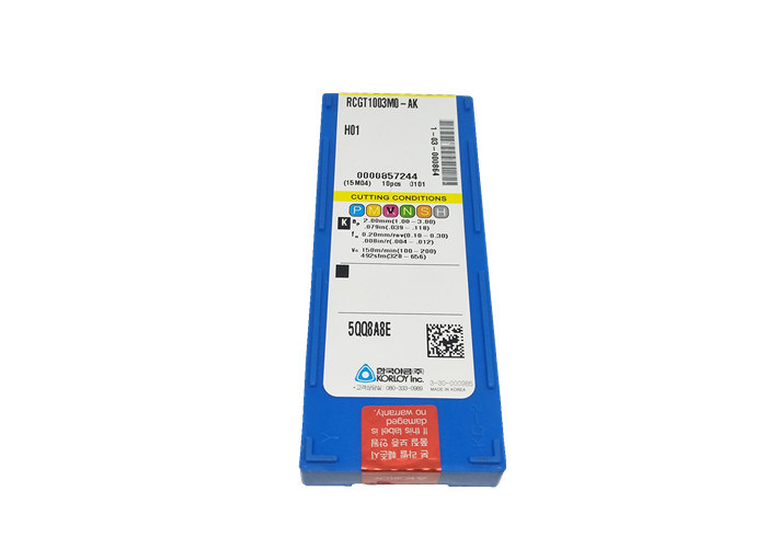 알루미늄은 색깔 RCGT1003MO-AK H01를 위한 높은 정밀도 탄화물 삽입