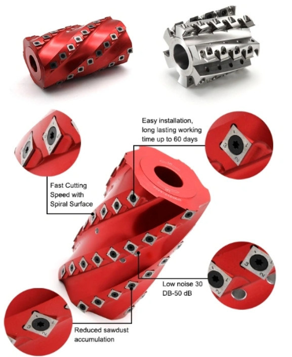 매화꽃 유형 와상 커터헤드 철강 또는 알루니늄 합금 소재